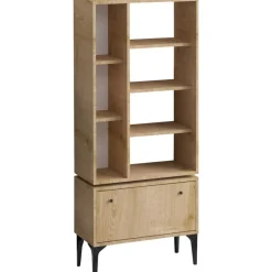 Lagan bokhylla - Ek/svart