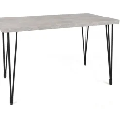 Lagos matbord 120 x 70 cm - Grå/svart