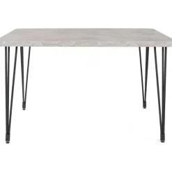Lagos matbord 120 x 70 cm - Grå/svart