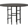 Laholm matbord Ø115 cm - Svart/mocca