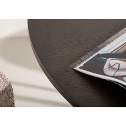 Laholm matbord Ø115 cm - Svart/mocca