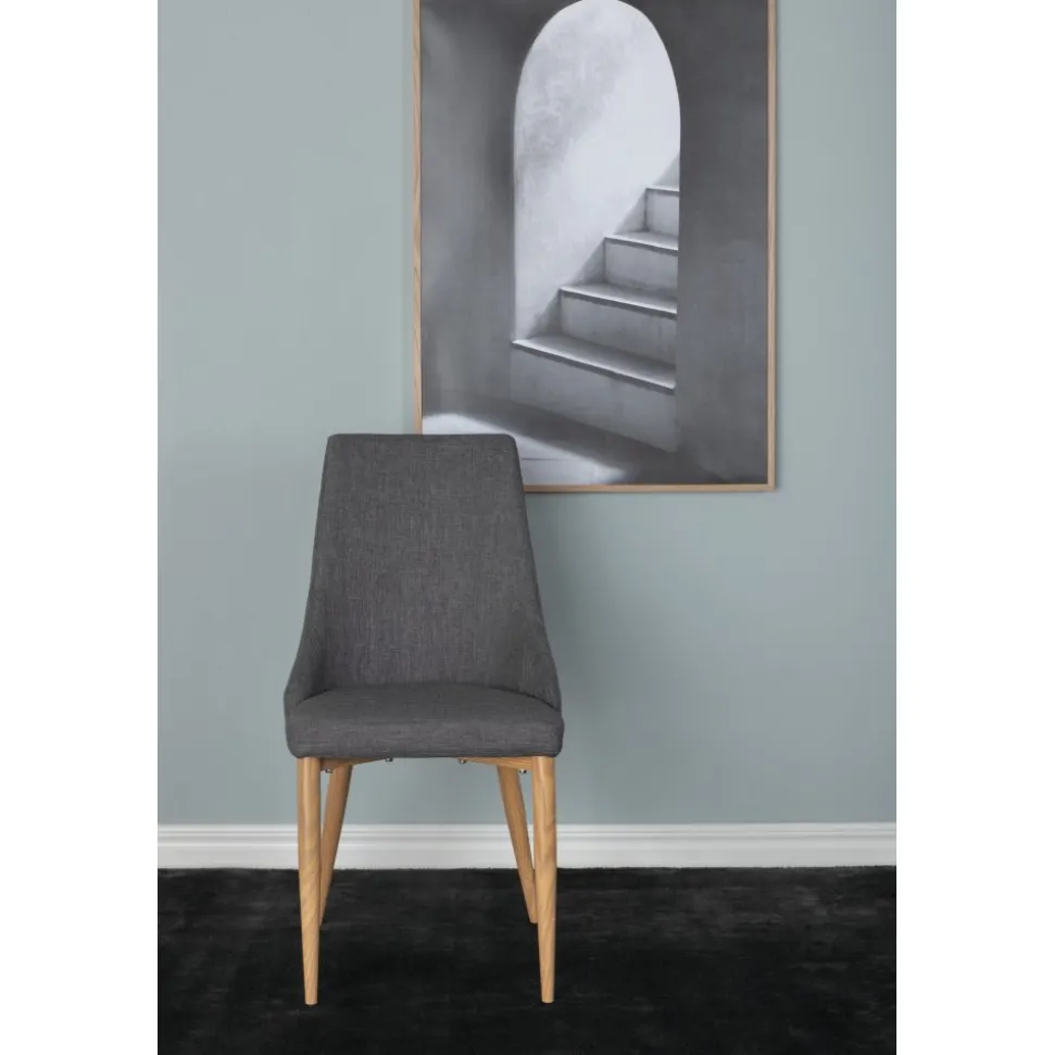 Laila matstol - Mörkgrå