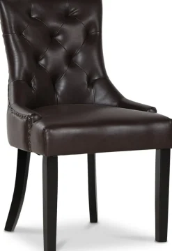 Lamier matgrupp Bord med 4 st Tuva stolar i brun PU + 4.00 x Stolsdyna