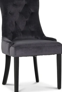 Lamier matgrupp Bord med 4 st Tuva stolar i grå sammet