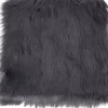 Lammskinn imitation - Grå - 40x40