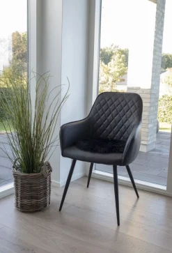 Lammskinn imitation - Svart - Ø35