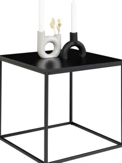 Lampbord 45 x 45 cm - Svart + Möbeltassar