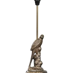 Lampfot höjd 56 cm antik mässing