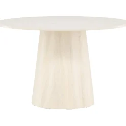 Lanzo runt matbord Ø120 cm - Vitputsad