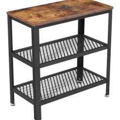 Lasse sidobord 60 x 30 cm - Brun/svart