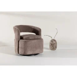 Laurel fåtölj - Brun manchester