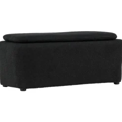 Laurel sittpuff - Svart boucle