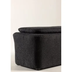 Laurel sittpuff - Svart boucle