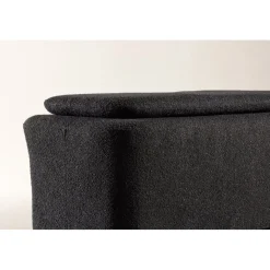 Laurel sittpuff - Svart boucle