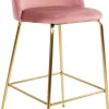 Lausanne Barstol - Rosa/mässing