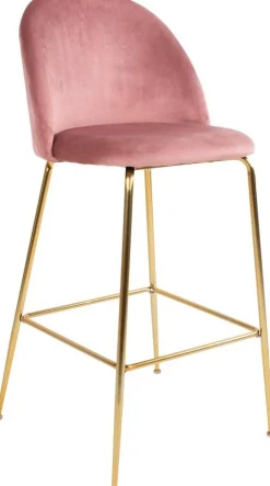 Lausanne Barstol - Rosa/mässing