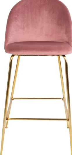 Lausanne Barstol - Rosa/mässing