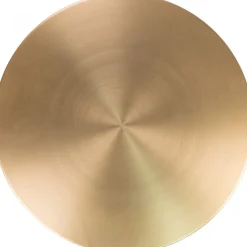 Lecco runt sidobord med marmorfot och mässing Ø51 cm