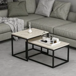 Leka soffbord - Travertin