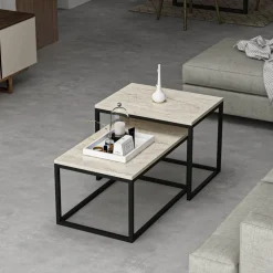 Leka soffbord - Travertin