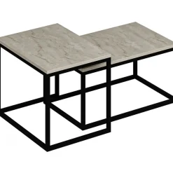 Leka soffbord - Travertin