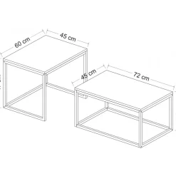 Leka soffbord - Travertin