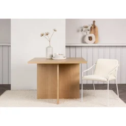 Leo matbord 100 x 100 cm - Natur