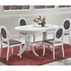 Leonardo förlängningsbart vitt matbord 90x150-190 cm