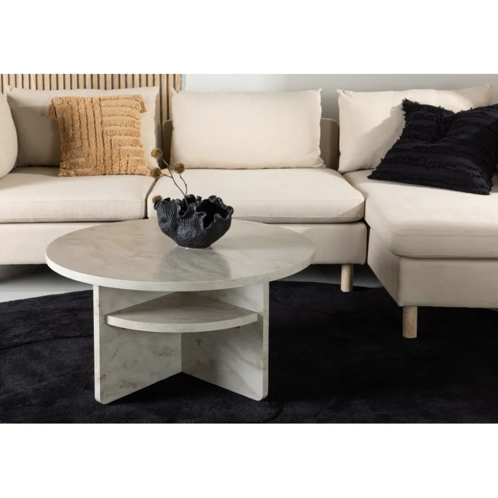 Ålesund soffbord Ø85 cm - Beige