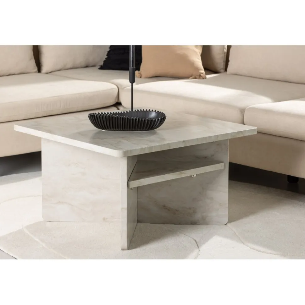Ålesund soffbord 75 x 75 cm - Beige