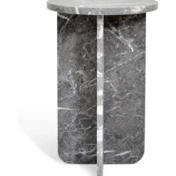 Level piedestal i grå marmor höjd 60 cm