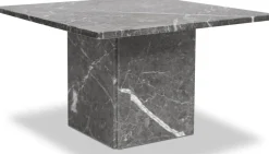 Level soffbord 75x75 cm - Grå marmor + Möbeltassar