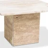 Level soffbord 75x75 cm - Travertin