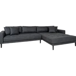 Lido divansoffa - Mörkgrå microfiber