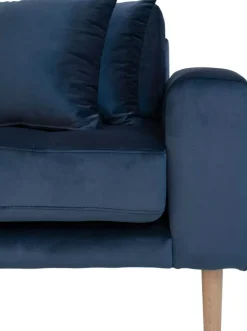 Lido divansoffa vänster - Mörkblå sammet