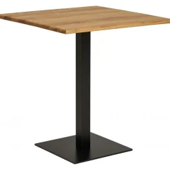 Lignano matbord 70 x 70 cm - Ek/svart