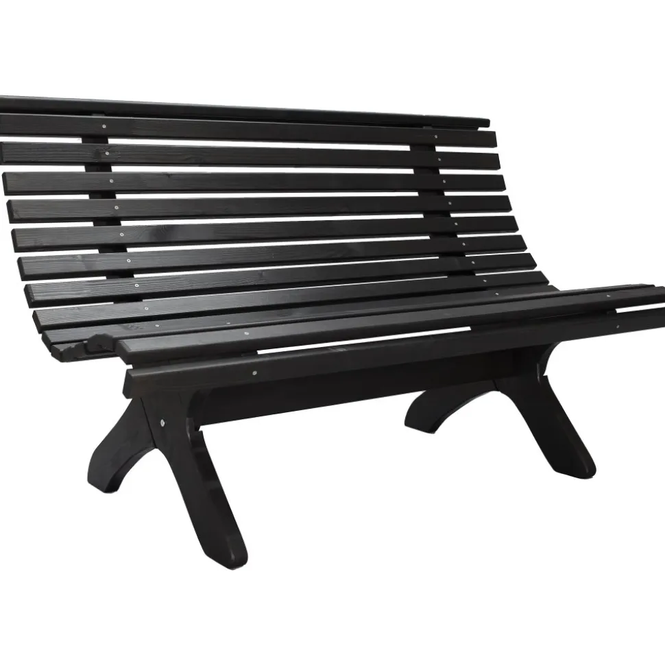 Lillesand sittbänk - Svart + Textilskydd för utemöbler