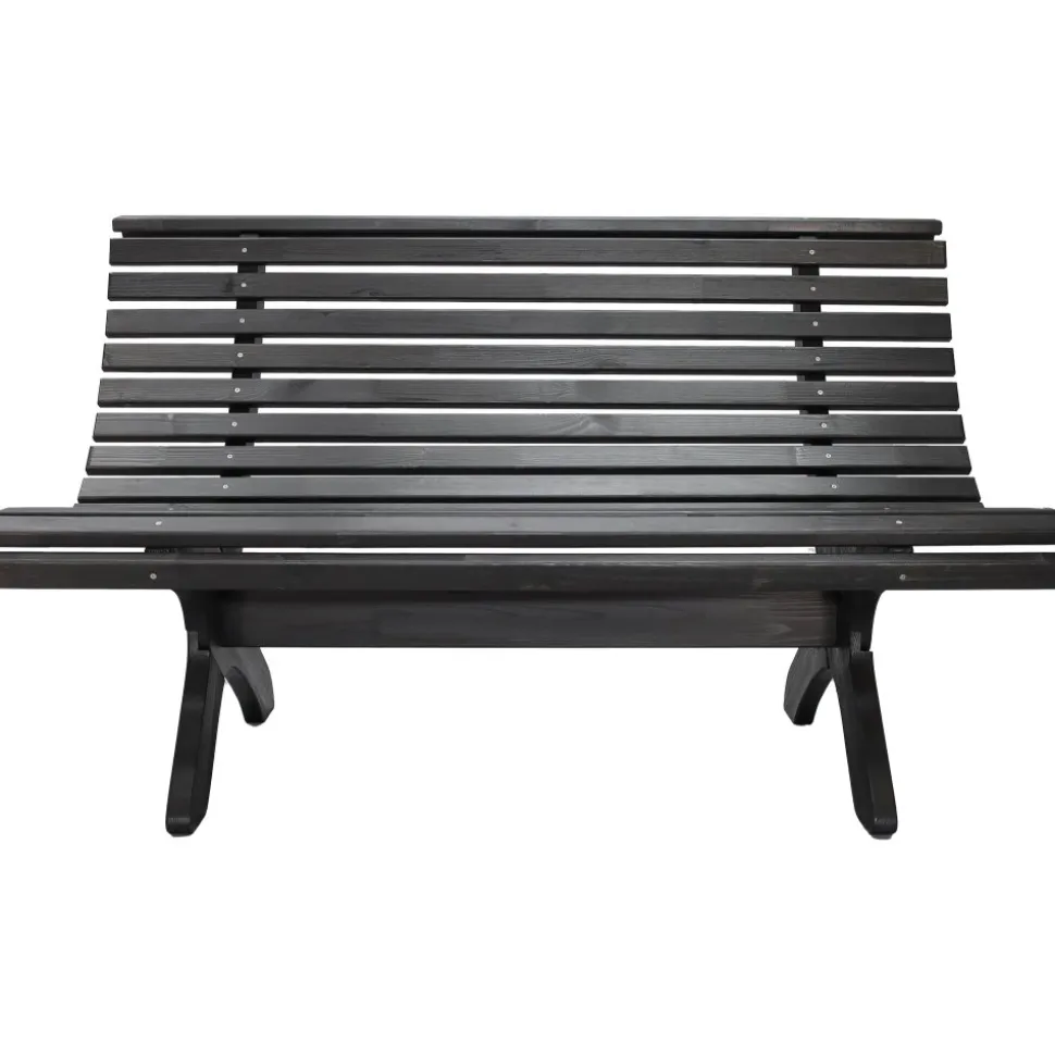 Lillesand sittbänk - Svart + Textilskydd för utemöbler