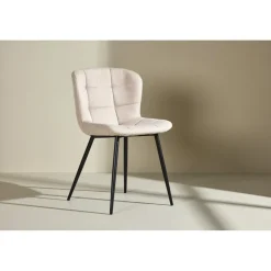 Lily matstol - Beige/Svart