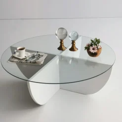 Lily soffbord Ø90 cm - Vit