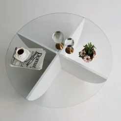 Lily soffbord Ø90 cm - Vit