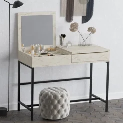Linda sminkbord - Travertin