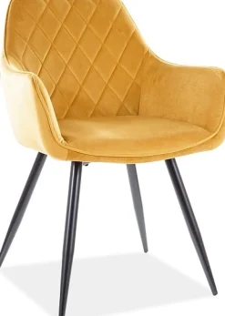 Linea matstol - Orange sammet