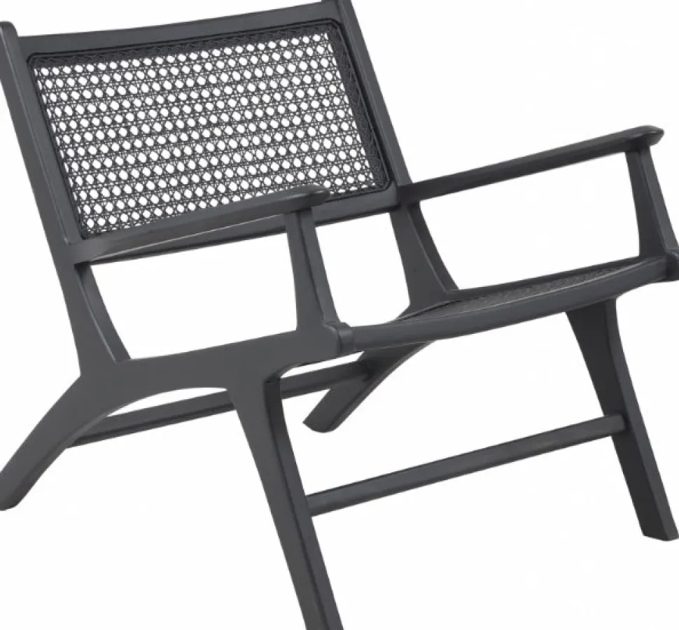 Linnea fåtölj - Svart/rotting + Fläckborttagare för möbler