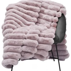 Liny pläd 140 x 220 cm - Pale Pink