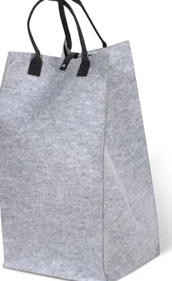 Ljusgrå tvättkorg höjd 75 cm