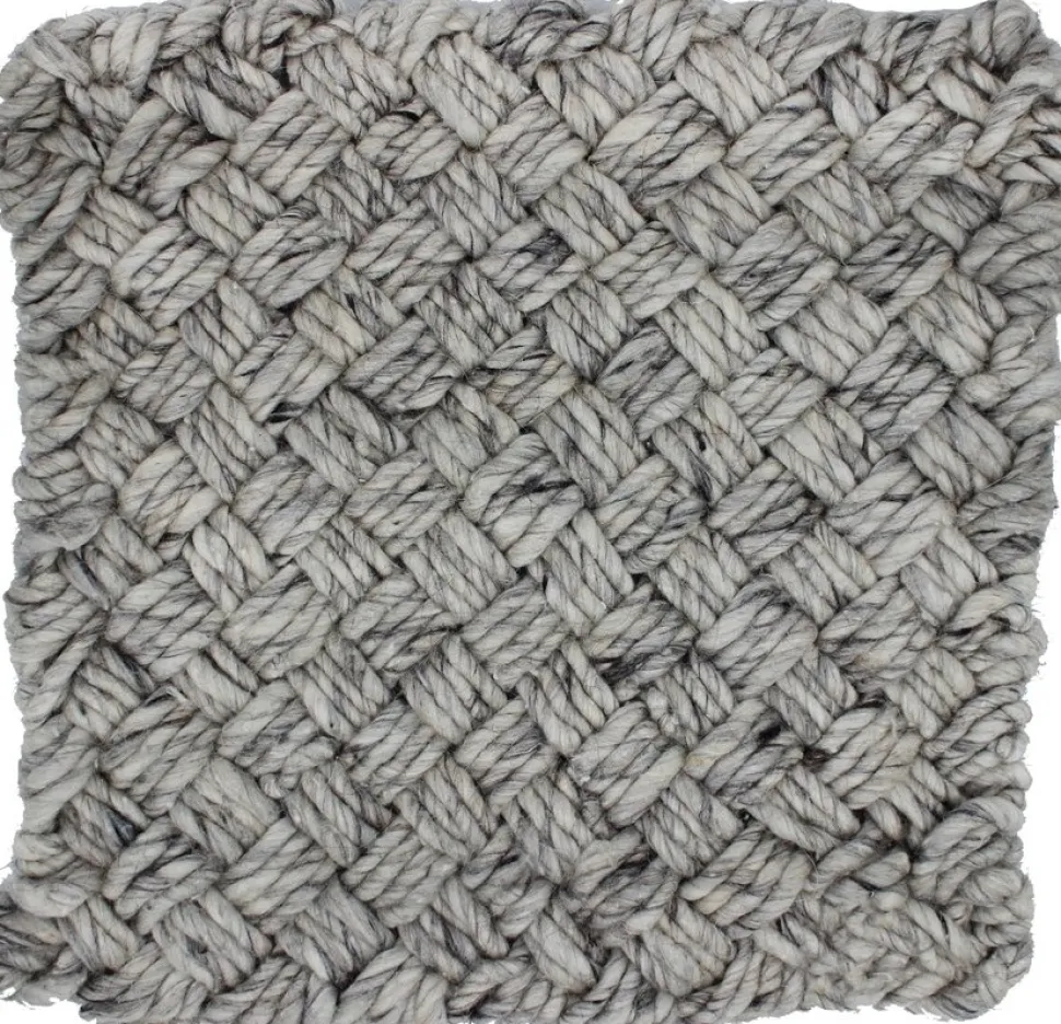 Loke sittdyna 35 x 35 cm - Ljusgrå Melange