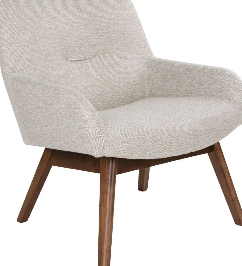 London Fåtölj - Sand/valnöt + Textilrengöring för möbler