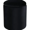 Lotten sittpuff - Svart sammet + Textilrengöring för möbler