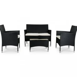 Loungeset Fjällbacka för balkong + Textilskydd för utemöbler